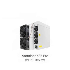 Bitmain Antminer KS5 Pro (21Th) Also known as Antminer KS5 Pro Kaspa Miner